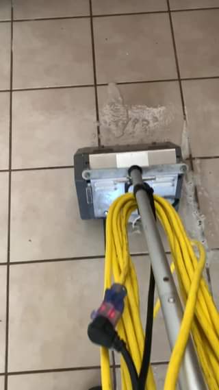 Scrubbing tile and grout with the CRB￼